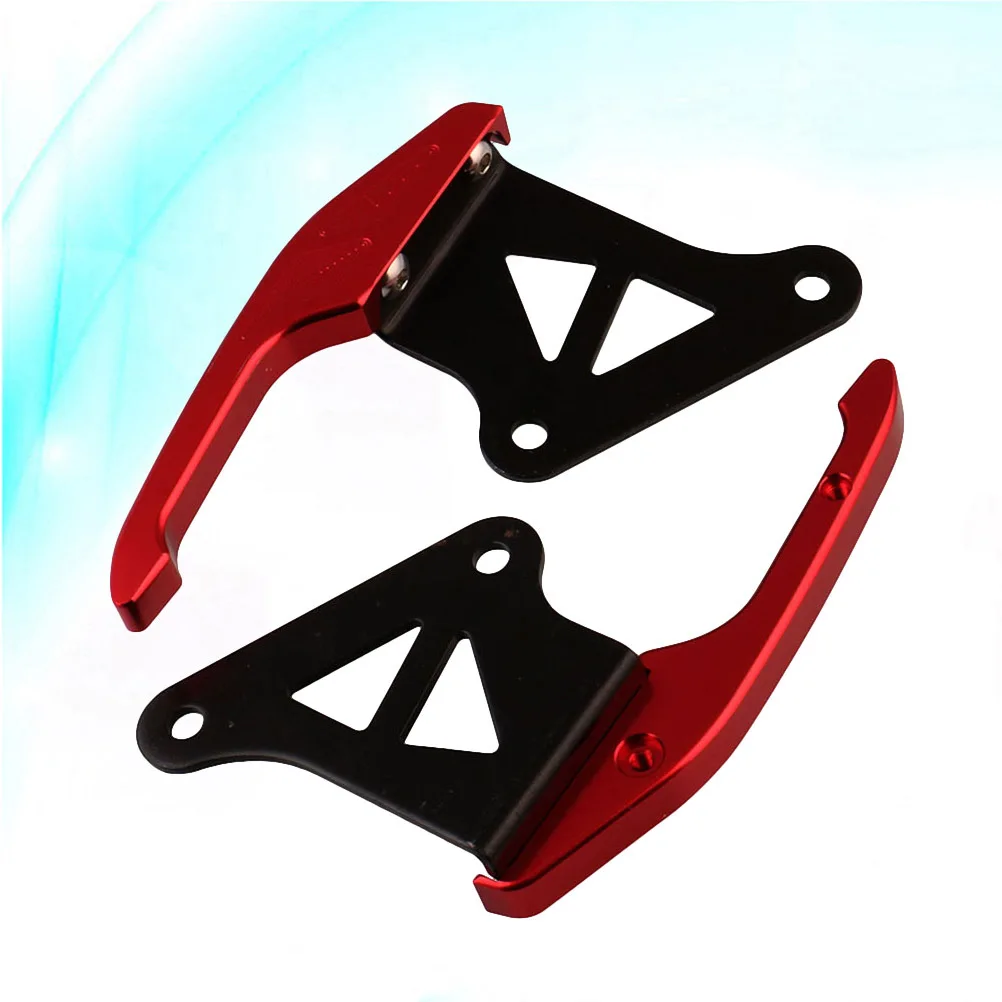

1Pair Motorcycle Rear Handle Sturdy Trustworthy Tool Nice Decoration Precise Holes Fast Simple Installation Red