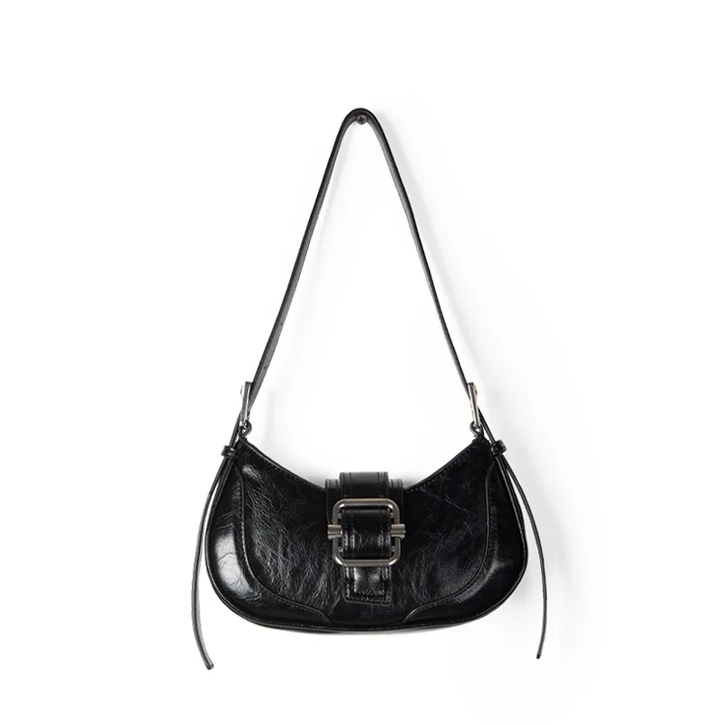 New Fashion Female Shoulder Bag Solid Color Women Versatile Light Advanced Texture Underarm Bag