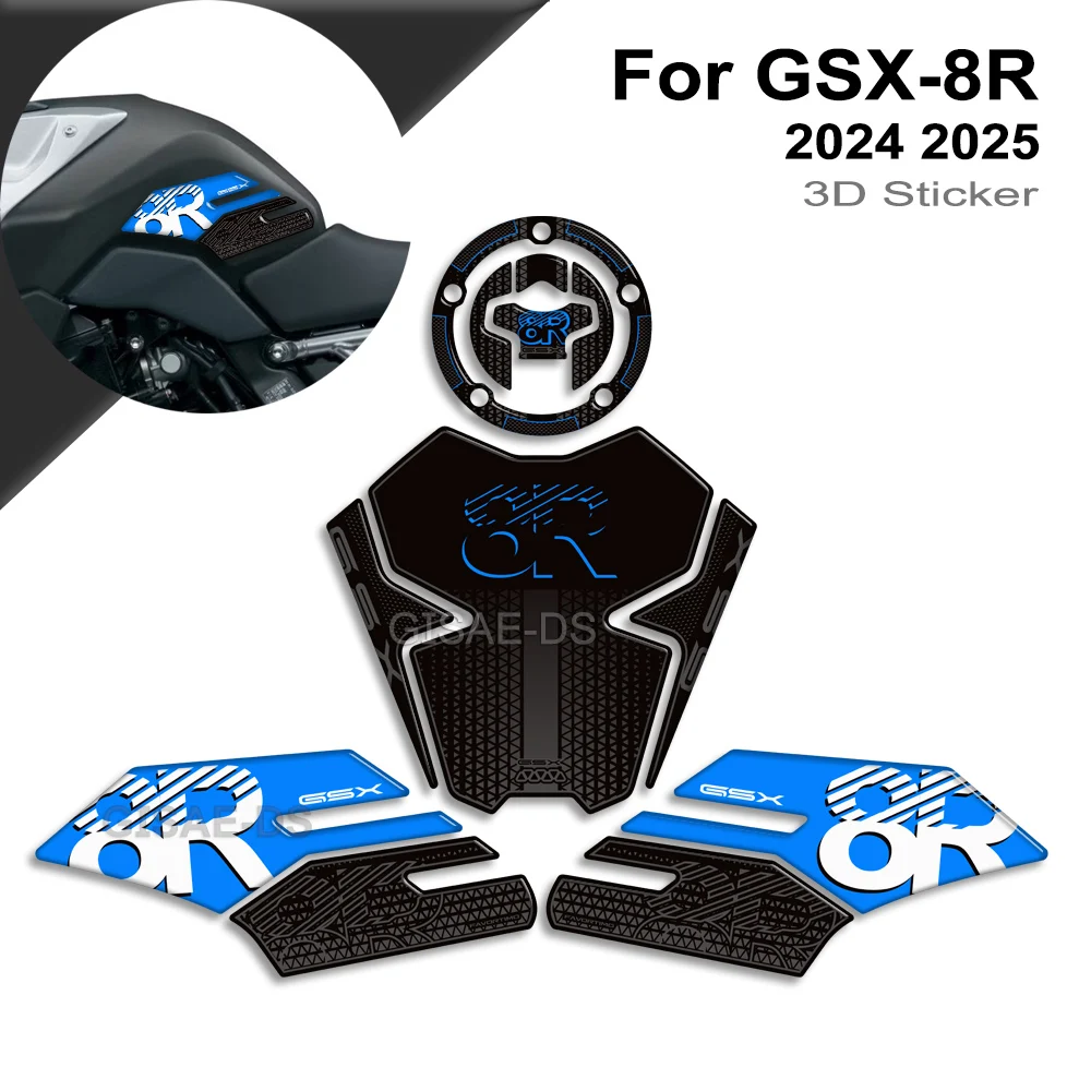 

GSX8R Motorcycle Protector Tank Pad Side Fuel Oil Kit Knee Stickers Decals Fairing Fender For Suzuki GSX-8R GSX 8R 2024 2025