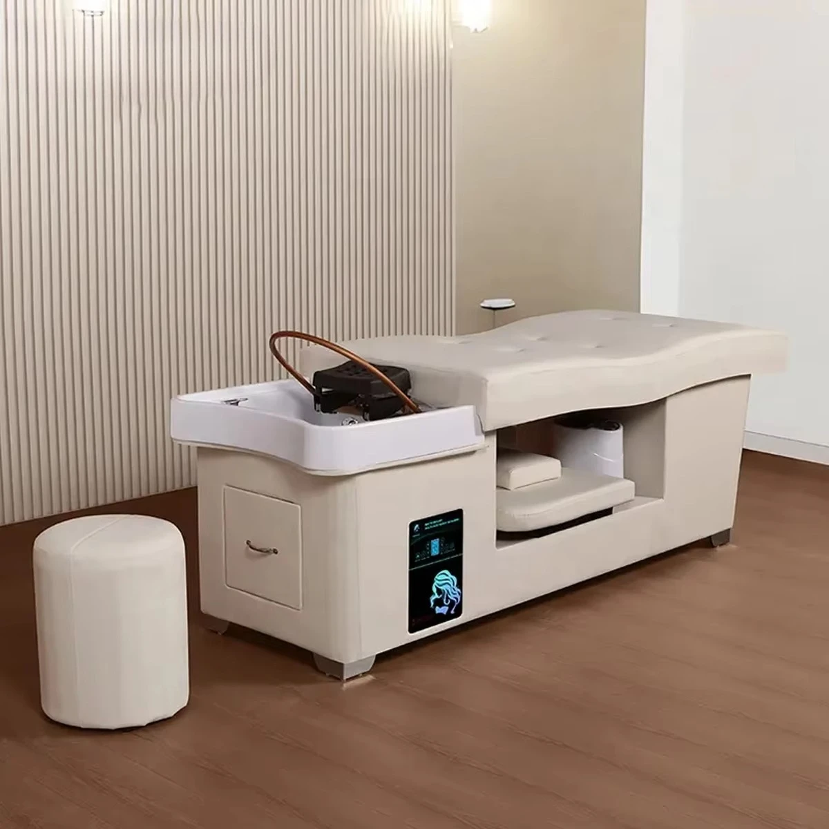 

Head Spa Head Therapy Shampoo Bed Japanese Head Spa Bed Salon Furniture Thai Hair Washing Bed