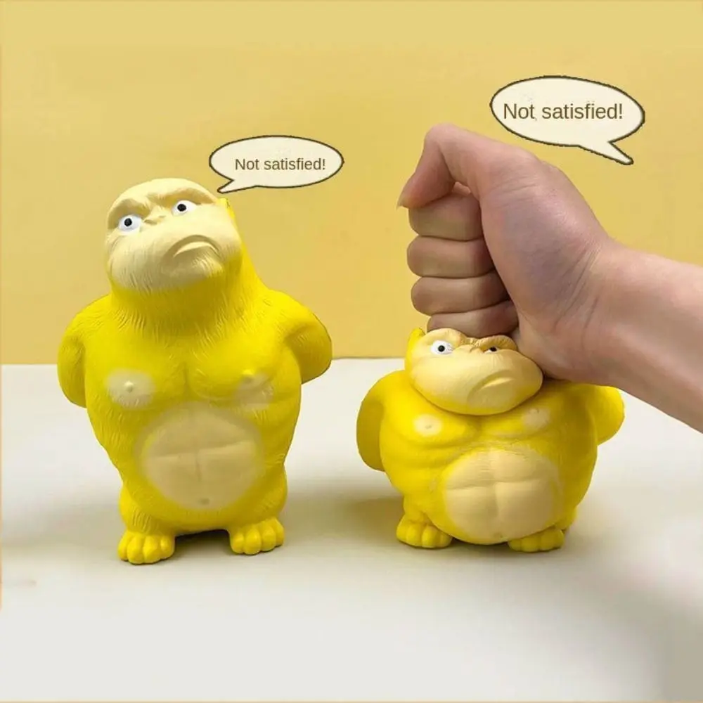Orangutan Squeeze Vent Gorilla Slow Rebound Stretch Squeezing Monkey Toys Yellow Creative Soft Glue Gorilla Toys Adults Gifts