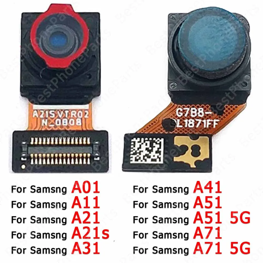 Front Camera For Samsung Galaxy A41 A51 A71 5G A01 A11 A21 A21s A31 Selfie Facing Frontal Camera Module Spare Parts