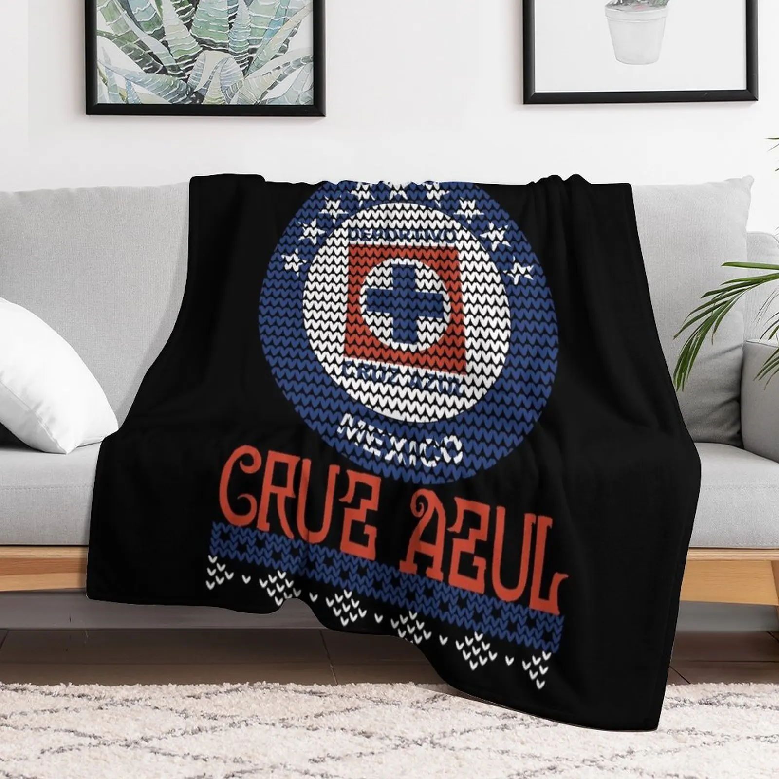 Cruz Azul Throw Blanket Sofa Throw heavy to sleep Flannel Travel Blankets