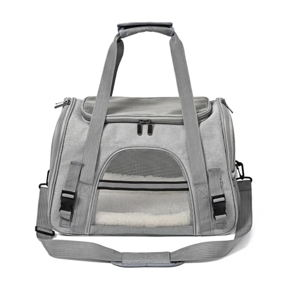 

Sturdy Soft Sided Pet Carrier Portable Collapsible Cat Bag Breathable Adjustable Shoulder Strap Dog Carrying Case for Travel