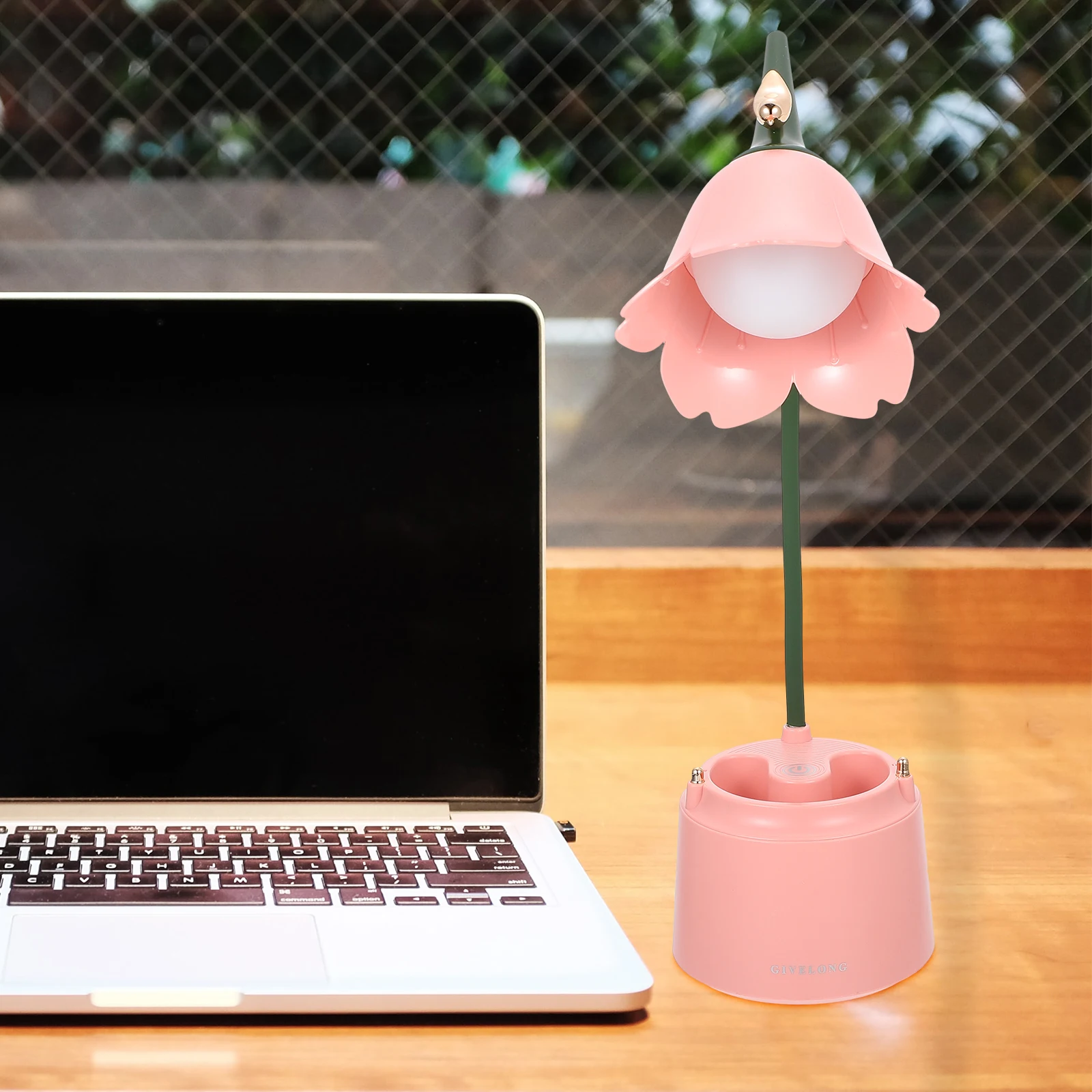 

1Set Rechargeable Eye Protection Desktop Lamp Pen Holder Design Modern Dorm Studying Table Light Decorative Practical Reading