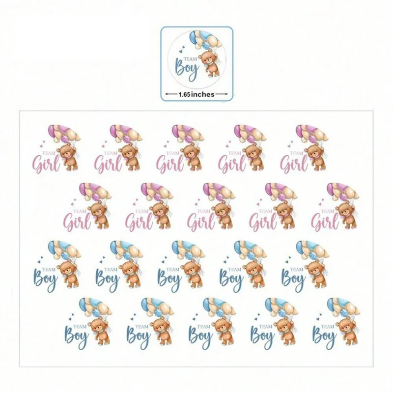 100 ملصق تكشف عن الجنس للأولاد والبنات، مثالي لتزيين حفلات استقبال المولود الجديد، ملصقات فريدة للاحتفال بالولادات الجديدة #2