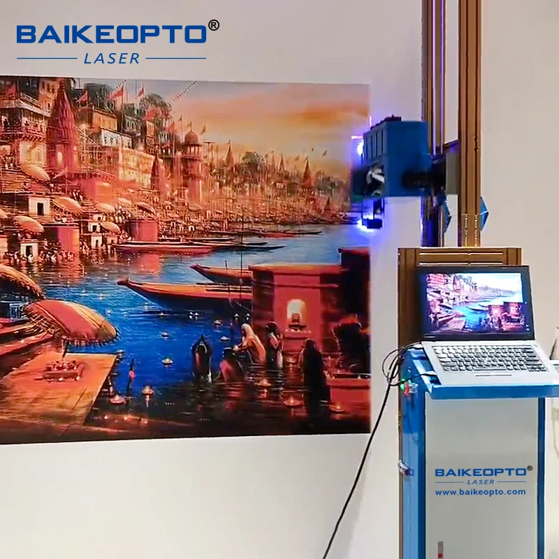 Hot Sale 3D Wall Printing Machine UV Quick-dry Ink Vertical Printer 3M Height for Commercial Mural Advertisement Projects