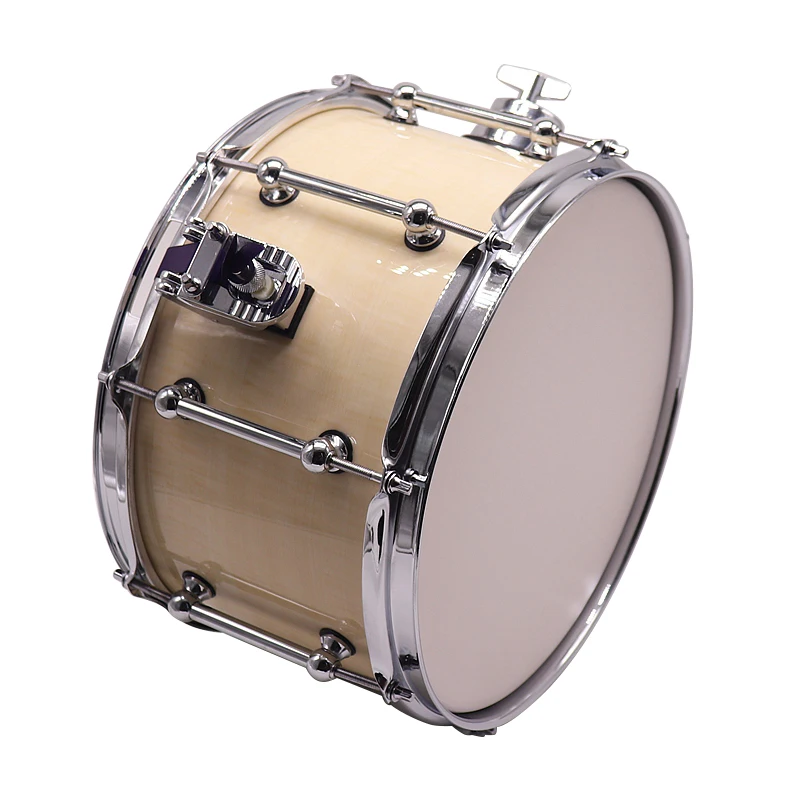 birch wood 12*7inch snare drum with 8 lugs