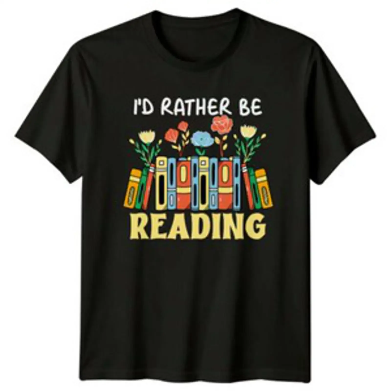 Camiseta con estampado gráfico vintage de Ich würde lieber Blumen, ideal para lectura, libros, hobbies, y amantes de la lectura, con efecto lavado, ligeramente cómoda, versátil y elegante.