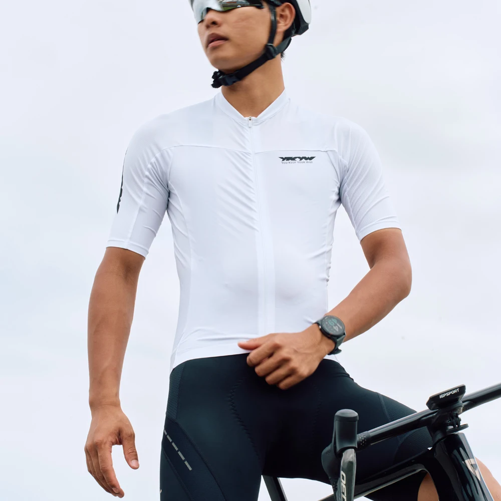 YKYWBIKE 2026 Pro Herren Kurzarm-Radtrikot Sommer Atmungsaktiv Schnelltrocknend UPF50+ Top MTB Rennrad Ciclismo Maillot – Detail 19