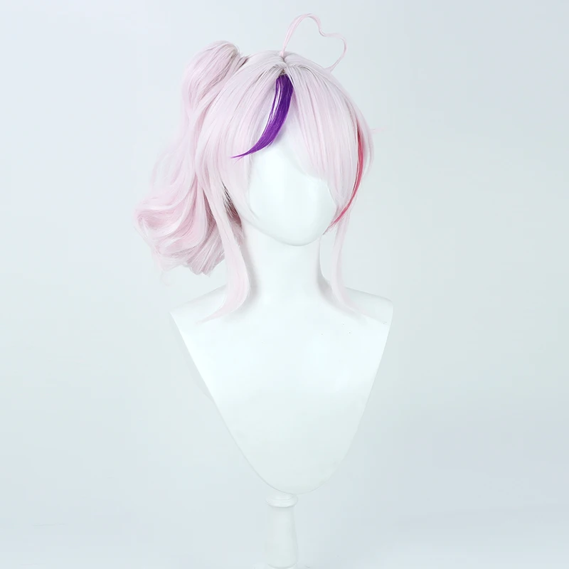 Virtual YouTube Vtuber Maria Marionette Cosplay Wig Halloween Carnival Party Props Synthetic Hair Heat Resistant Fiber + Wig Cap
