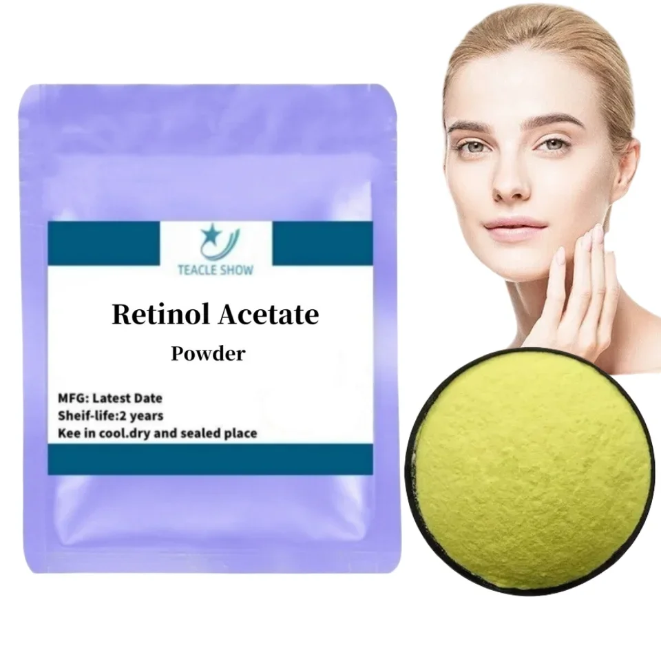 Mejor precio Polvo de acetato de retinol/polvo de acetato de vitamina A materia prima cosmética