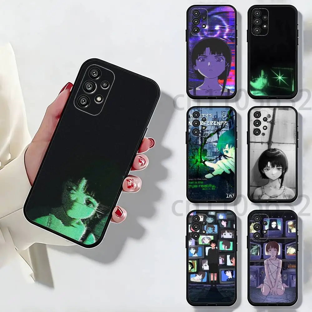 Serial Experiments L-Lain Phone Case For Samsung Galaxy A13,21s,22,31,32,52,53,71,80,A91 Soft Black Shell