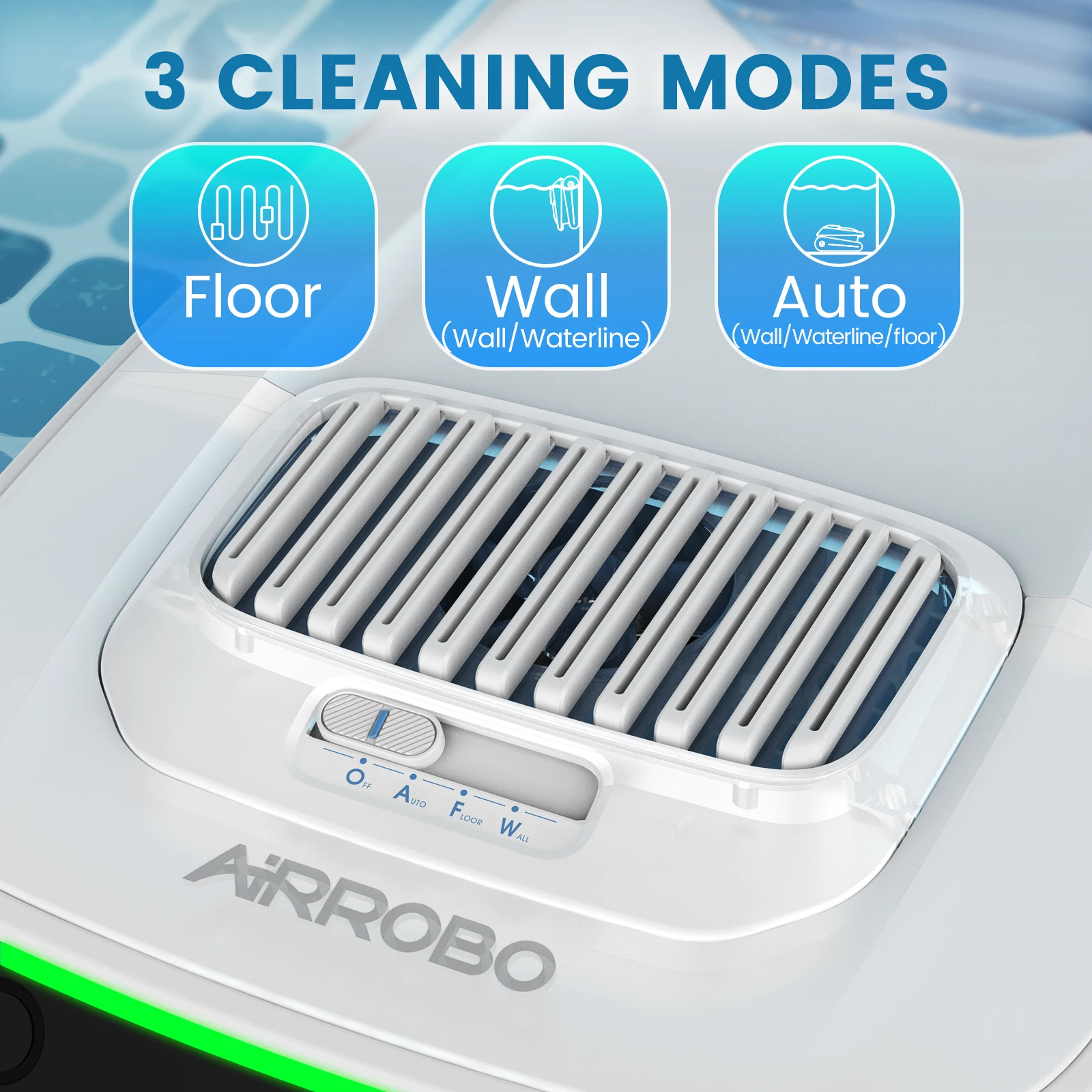 AIRROBO Automatic Pool Vacuum Cleaning Robot Intelligent Wireless Pool Robotic Cleaner For Swimming Fish Pool Cleaning