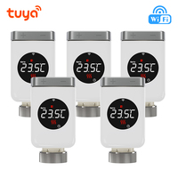 Tuya Smart WiFi Thermostatic Radiator Valve TRV Programmable APP Remote Temperature Controller Heater with Alexa Google Home