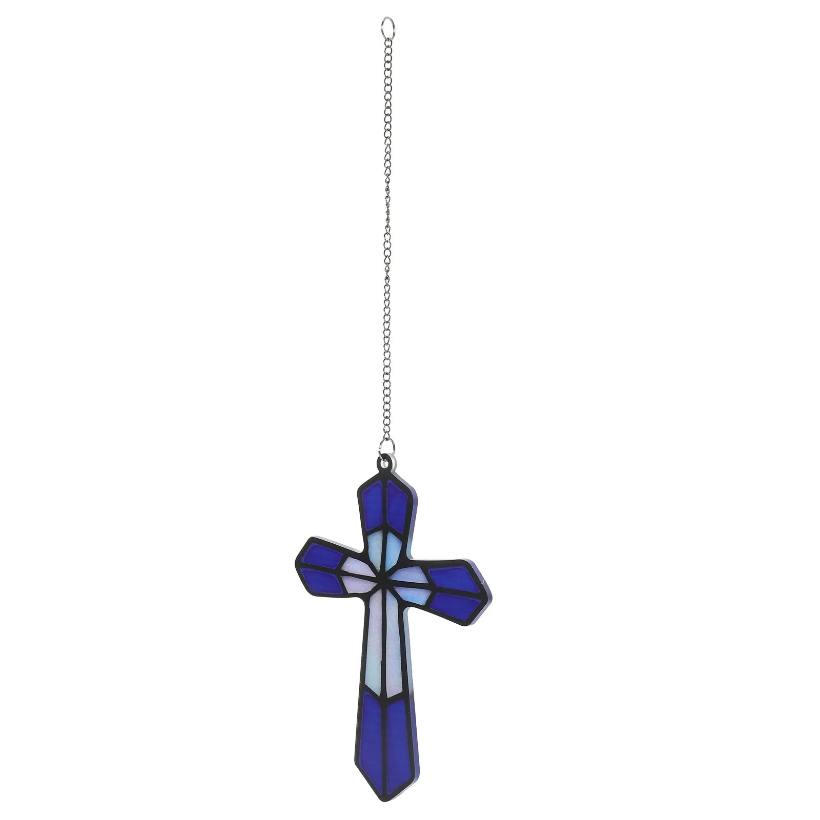 

Acrylic Cross Hanging Pendant Decorative Wall Window Door Home Holiday Ornament Craft Small Crosses For Xmas Tree Party