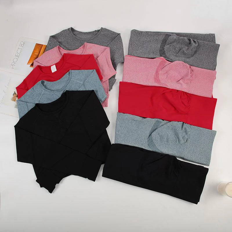 Pantaloni da palestra push up fitness imposta leggings senza cuciture per abbigliamento sportivo autunnale da donna