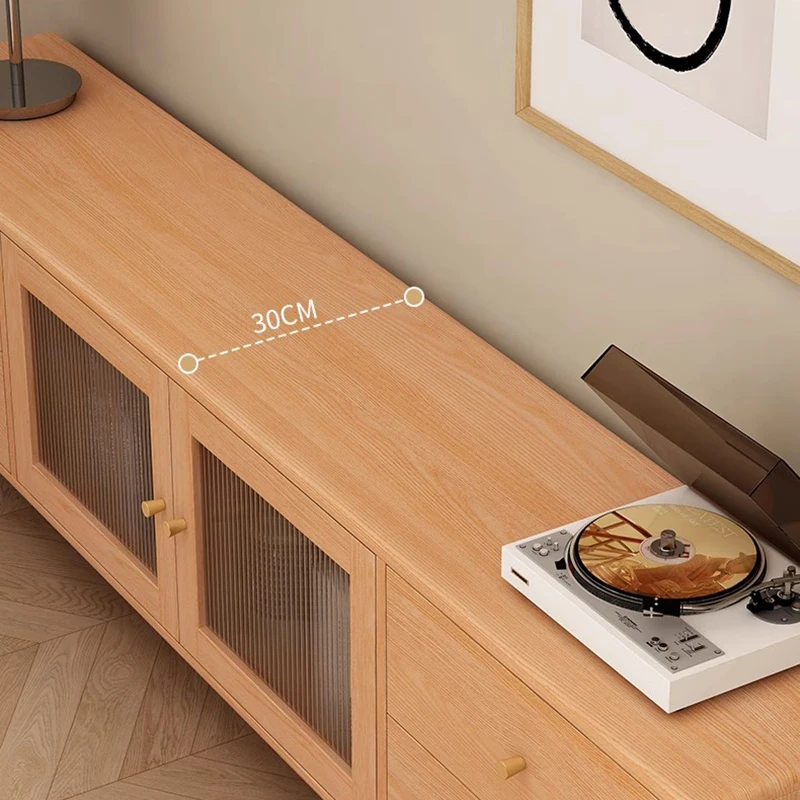 حامل تلفزيون جمالي فرنسي مع أدراج، حامل تلفزيون تجميل أنيق وحديث، أثاث غرفة المعيشة للتلفزيون في منتصف القرن #3