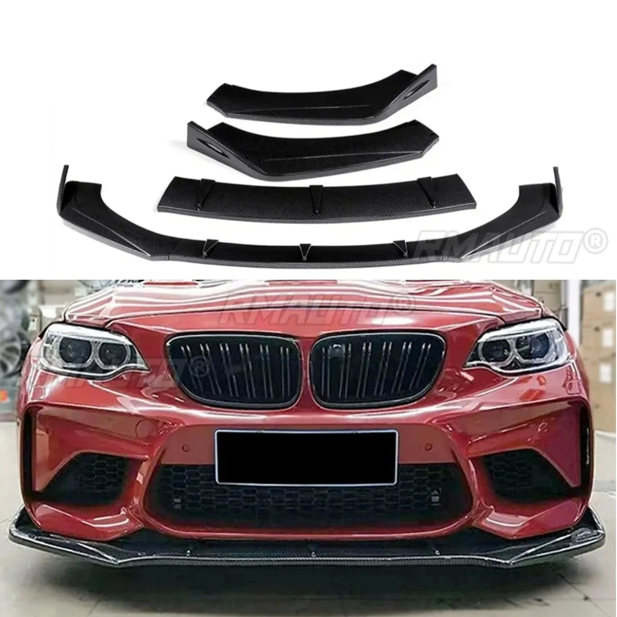 

Передний бампер автомобиля, передний бампер, разветвитель, диффузор, защита бампера, фартук, комплект кузова для BMW M2, автомобильные аксессуары