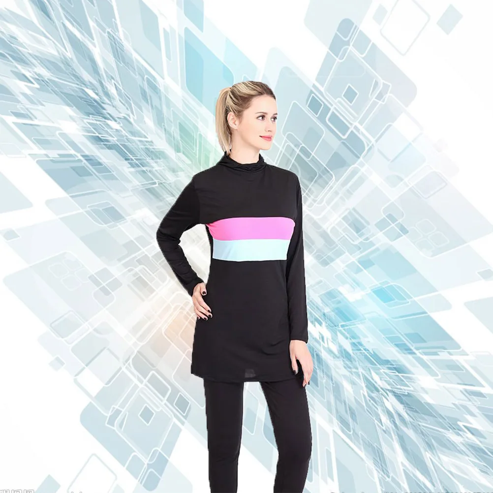 

Two-Piece Swimsuit Women Long Sleeve Bikinis Sexy Beachwear For Summer Vacation Pool Tropical Travel Swimwear Outdoor