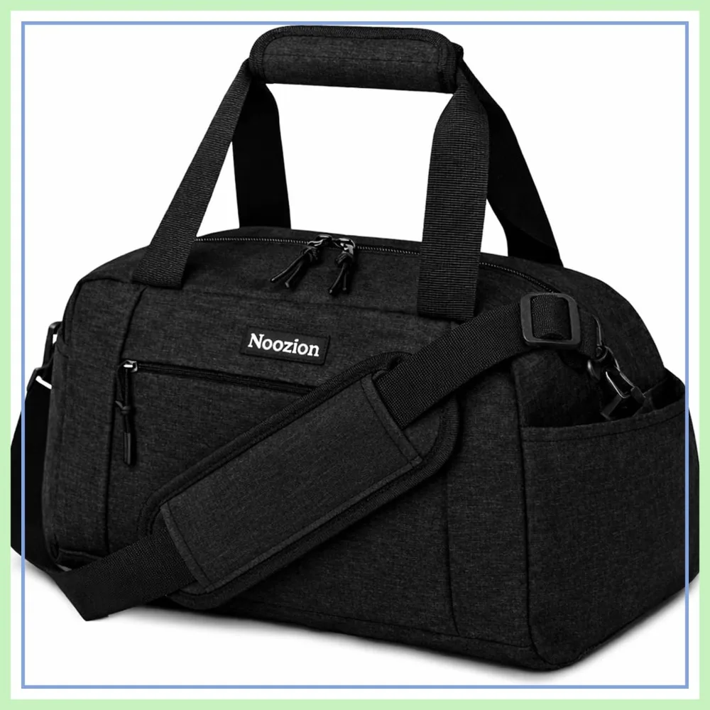 

14 inch Small Gym Bag for Women & Men, Lightweight Carry On Mini Duffle with Multiple Pockets, Sports Travel Workout Bag