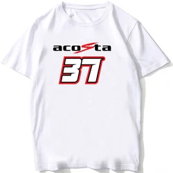 Haai 37 Pedro Acosta Gp Rijden T-Shirt Unisex Hiphop Mannen Korte Mouw Jongen Casual Witte T-Shirts Mountain Motorrijder Tees