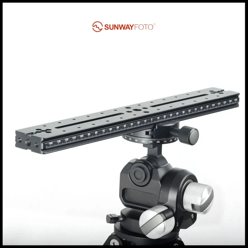 SUNWAYFOTO Макрорейка с двойным ласточкин хвостом, 300 мм, Arca Swiss/RRS, совместимая, идеально подходит для стерео/3D Sunway
