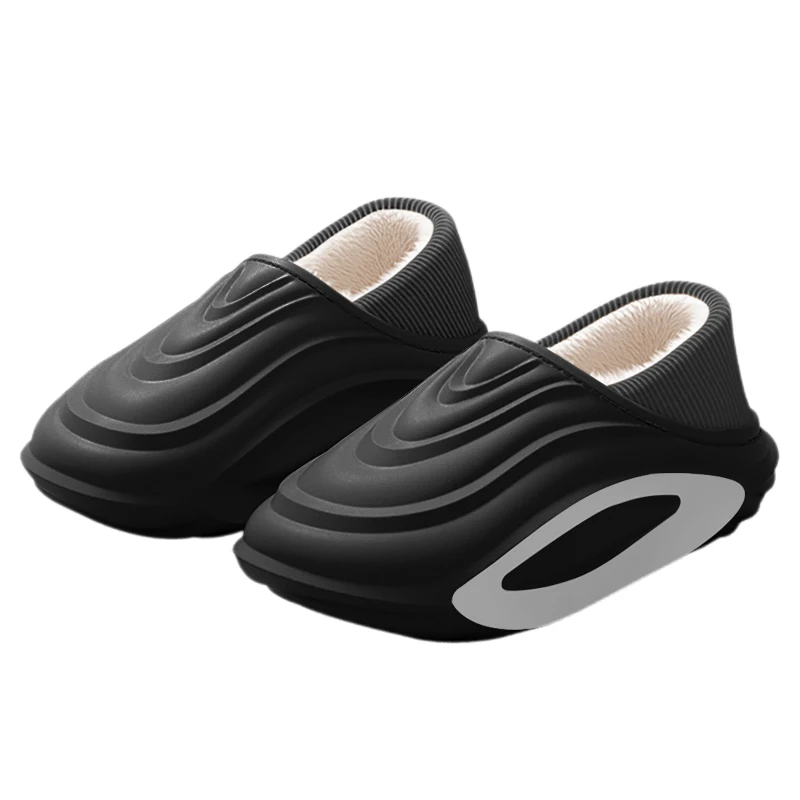 

Мужская хлопковая обувь Eyriphy, модные домашние тапочки, домашние непромокаемые и противоскользящие меховые тапочки, мужская уличная теплая хлопковая обувь, мужская обувь