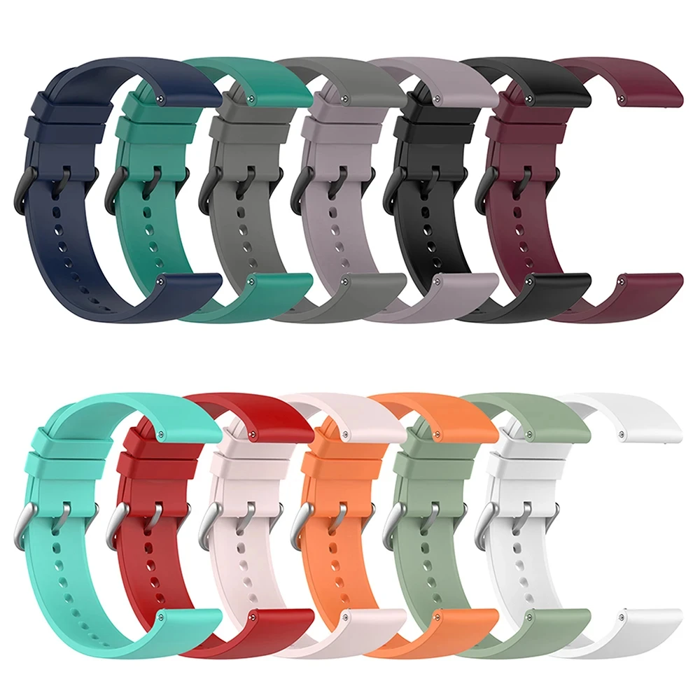 20mm Soft Silicone Watchband Strap For Huami Amazfit GTS 4/2 Mini GTS 3 2e Smart Watch Band for Huami Amazfit Bip 3/Bip U Pro