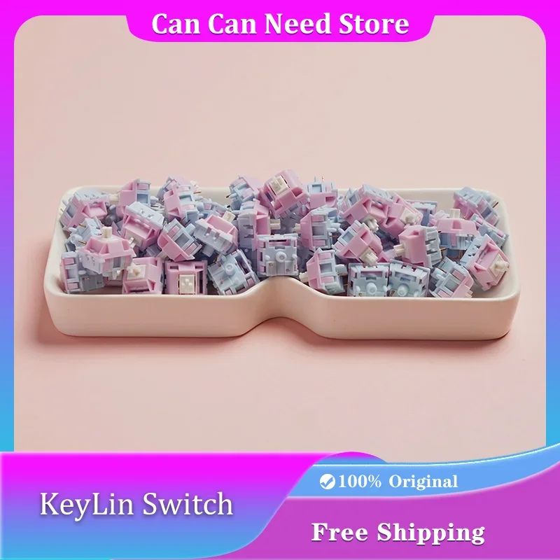 YG Studio KeyLin Switch 5PIN 38G U4 Stem HiFi Muted Mahjong Sound Linear Shaft Customized Hot-swappable Mechanical Keyboard Axis