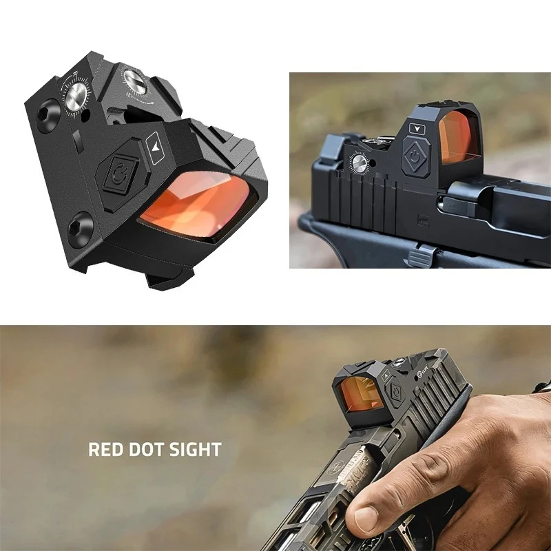 

Коллиматорный прицел Mini MR Red Dot для страйкбола/охотничьих ружей, рефлекторный прицел, подходит для планки 21 мм