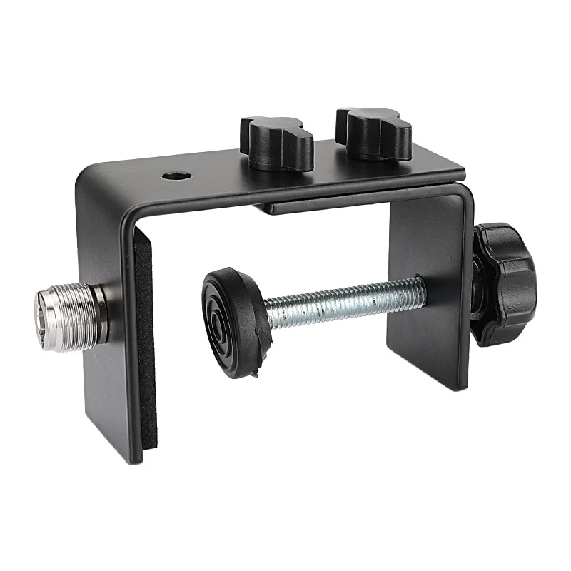 

Adjustable C-clip, male head turn, female head microphone screw fixing device