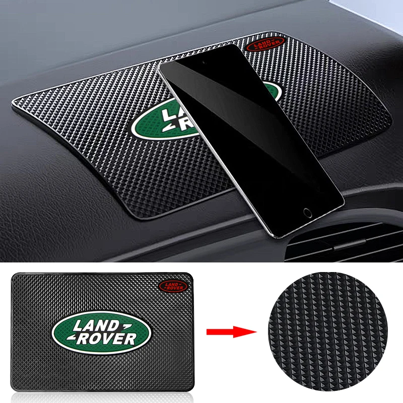 1Pcs Car Emblem Anti Slip Pad Phone Holder Non-Slip Mat Car Stlying For Land Rover Freelander 2 L2 LF Discovery 3 4 L319 L462