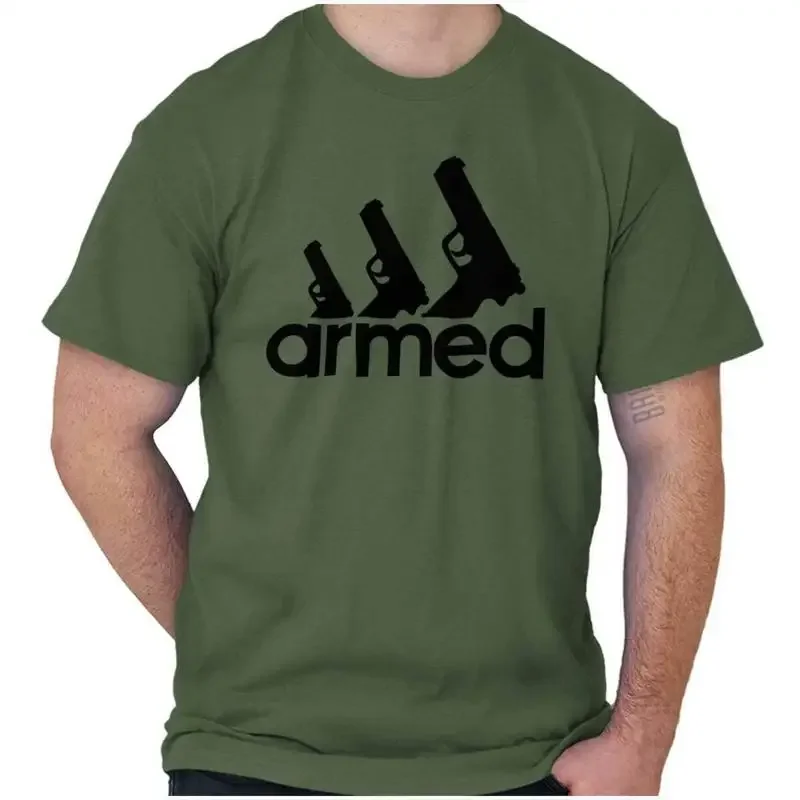 

Cool Pro Gun 2nd Amendment Bear Arms Gifts Womens or Mens Crewneck T Shirt Tee