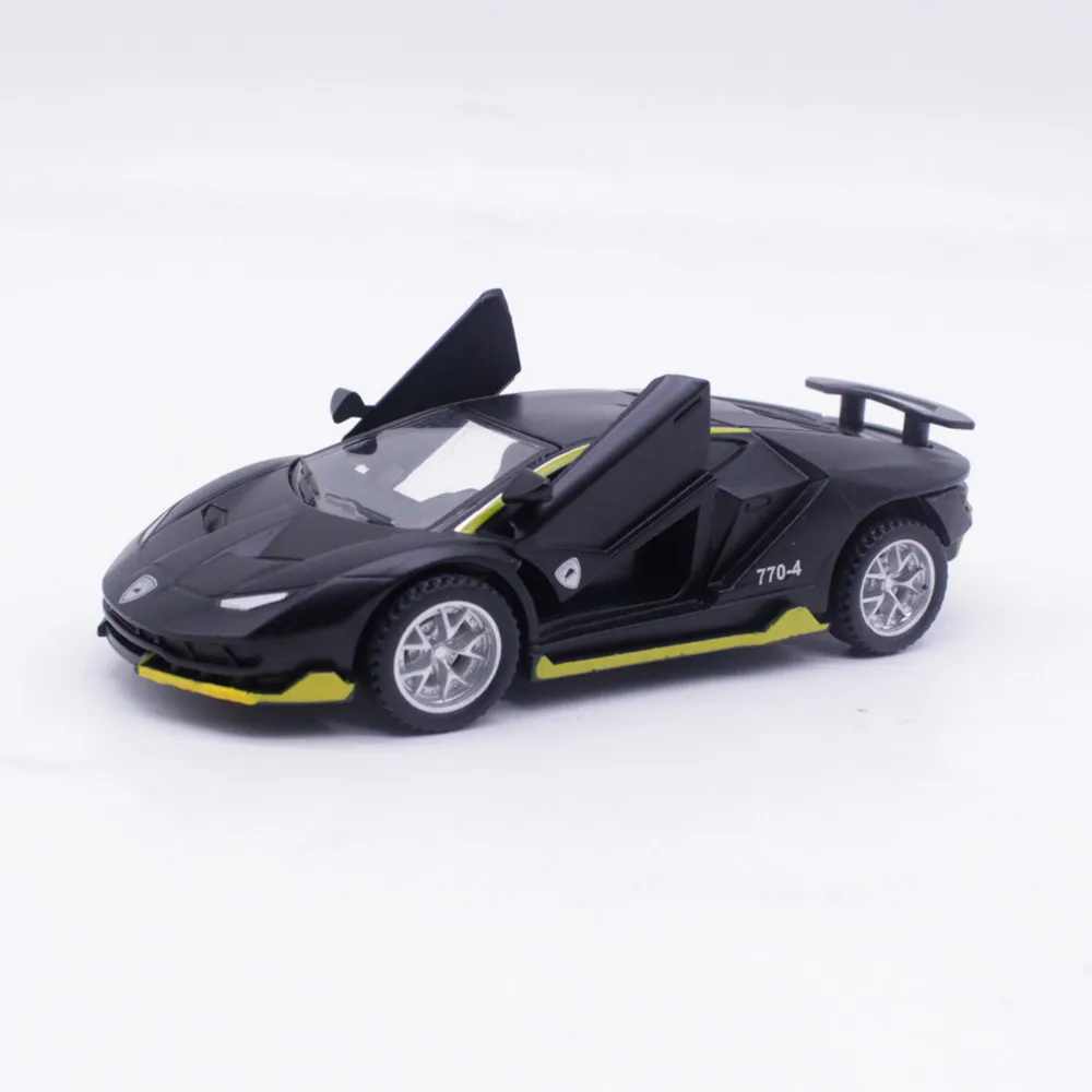 770-4 Sports Supercar Model Openable Door Simulation Super Racing Car Toys For Children Boys Birthday Christmas Gifts