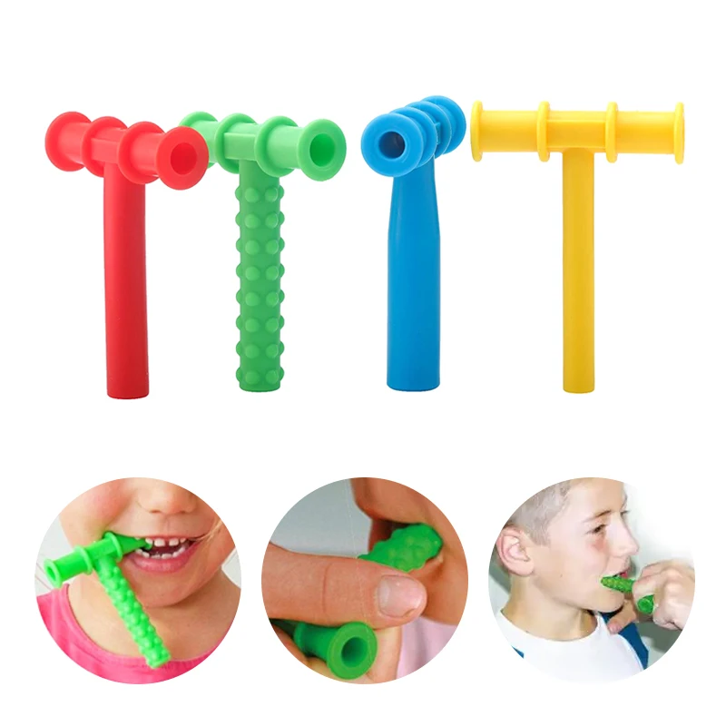 子供のためのチューインチューブ言語療法、歯のマッサージャー、自閉症のためのトークツール、感覚トーク、経口筋肉リハビリテーショントレーニング