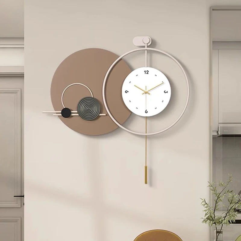 

Movement Mechanism Wall Clock Korean Style Modern Creative Wall Clock Pendulum Silent Orloge Murale Moderne Room Decoration