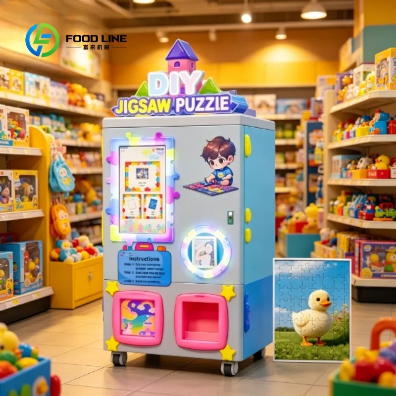 Custom Jigsaw Puzzle Vending Machine, Engaging DIY Experience, Supports Cashless and Card Payments for Public Venues