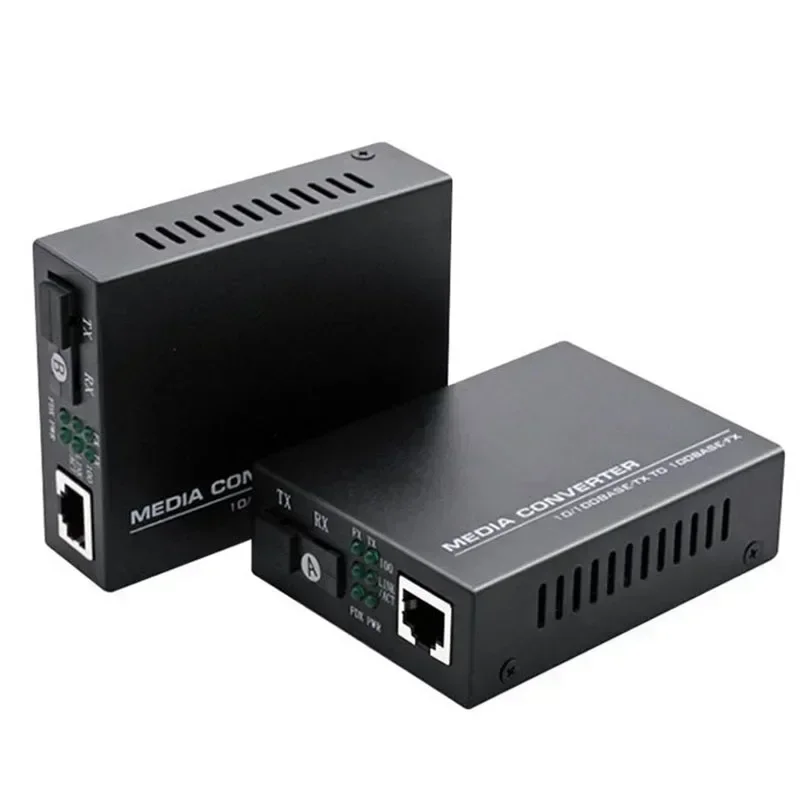 Network surveillance photoelectric converter, Gigabit single-mode single-fiber transceiver with SC interface.