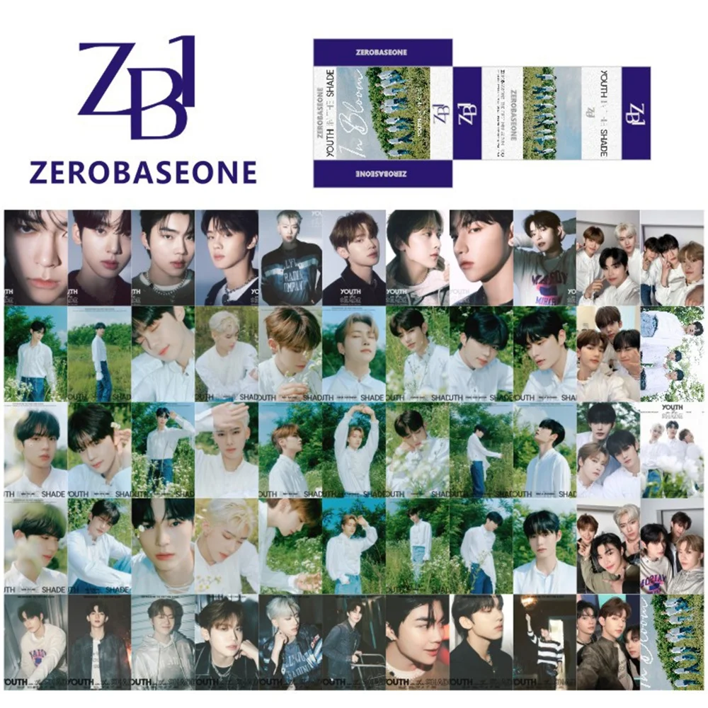 

55pcs/Set Kpop ZEROBASEONE ZB1 Photocard Albums YOUTH IN THE SHADE Card ZHANGHAO SUNG HAN BIN RICKY Postcard Fans Gift