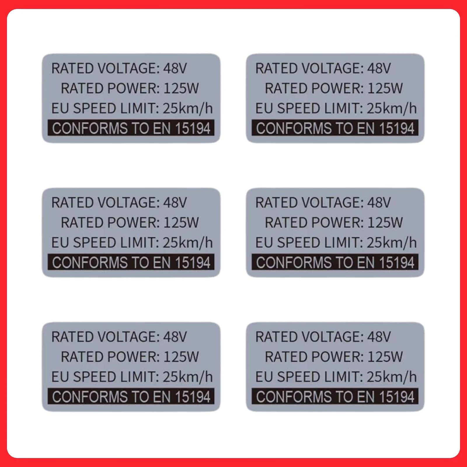 Fahrrad-Aufkleber, E-Bike-Sticker, 36V 48V 250W Elektrofahrrad-Etikett, Kompatibel mit Bafang Tongsheng und anderen Marken-Umrüstsätzen – Detail 9