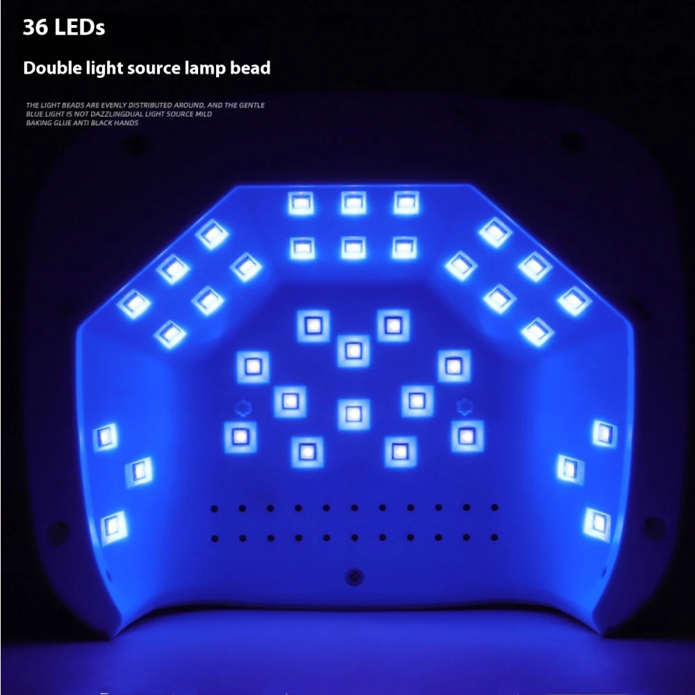 Lámpara UV inalámbrica para uñas, recargable, 36 LED, secador de uñas, luz UV, herramientas profesionales de manicura para decoración de uñas para el hogar y el salón