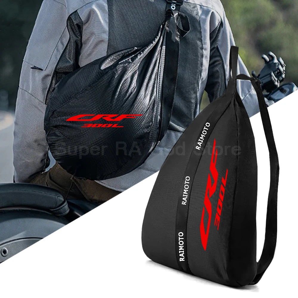 For CRF300L 2021 2022 2023 Motorcycle Accessories Helmet Backpack Large Capacity Travel Bags Reflective