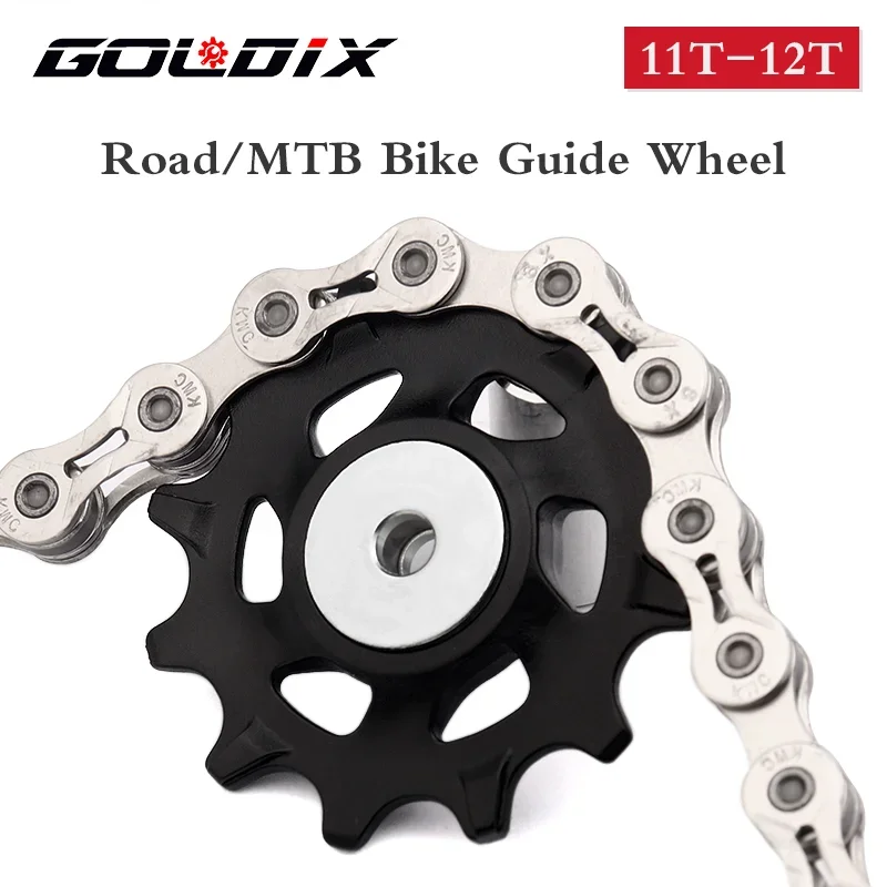 GOLDIX MTB Bicycle Pulley Wheel Nylon Fiber 11T 12T Road Bike Jockey Rear Derailleur Repair Kit for Shimano Sram X01 XX1 GX NX