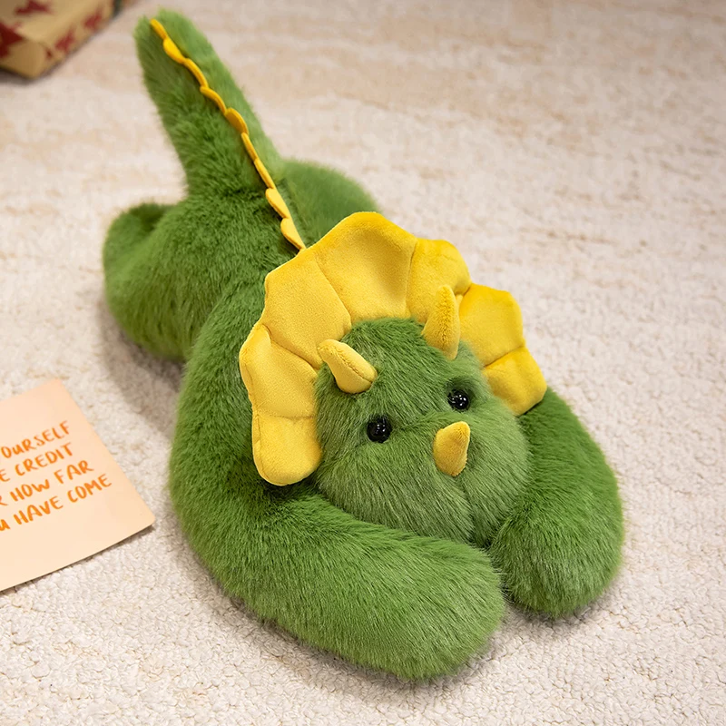 45-65 cm Kawaii Hoge Kwaliteit Bos Dier Pluche Kussen Zacht Liggen Lange Armen Groene Dinosaurus Knuffel Sofa kussen Kid Home Decor
