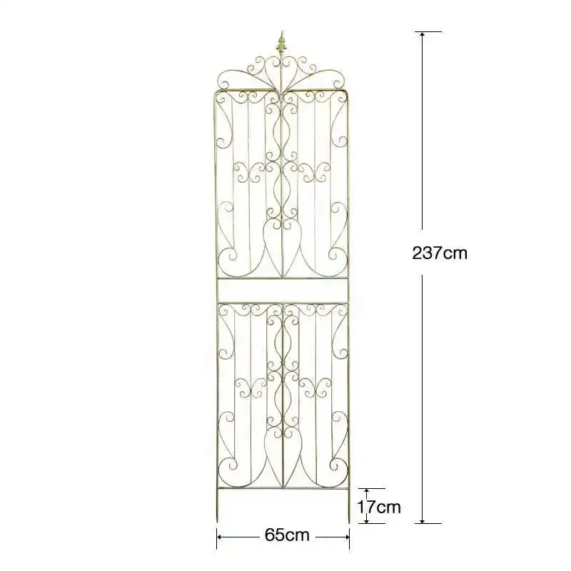 American style iron wire lotus climbing vine frame, courtyard decoration, outdoor flower and plant climbing frame, balcony, gard