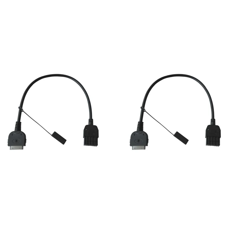 2X New Black Aux Input Interface Cable Port Fit For Infiniti Nissan Ipod 284H2-Zt50a - Image 2