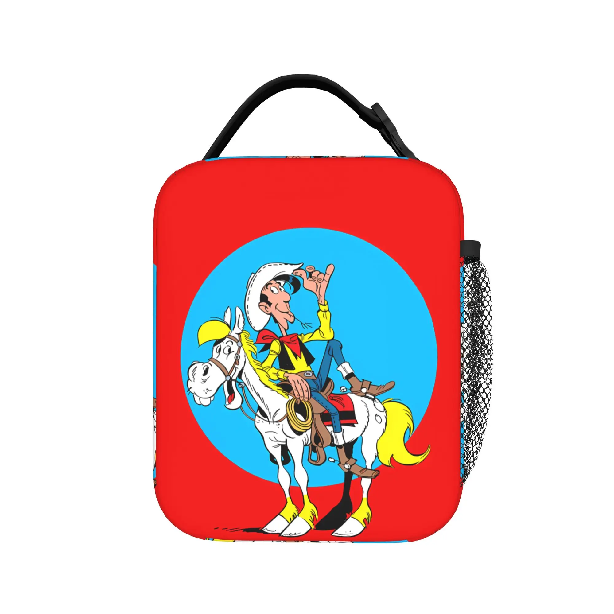 Lucky Luke Cartoon Comics Lunch Bag For Girls  Graphic Lunch Box Fashion Office Cooler Bag Portable Waterproof Thermal Lunch Bag
