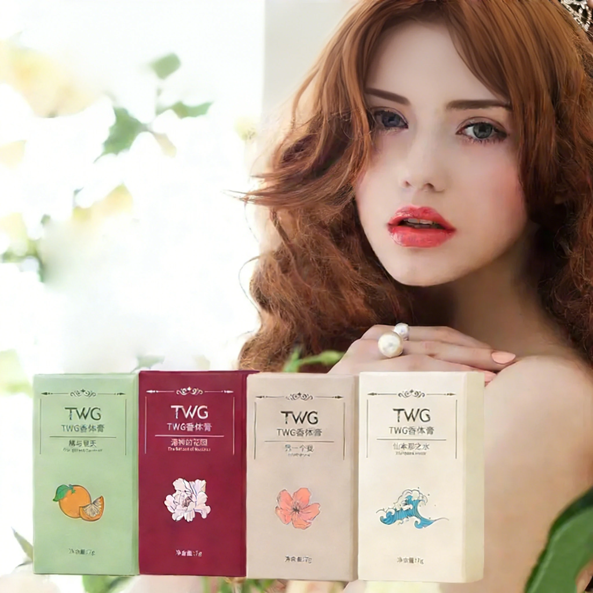 Fresh and Elegant Body Cream, Solid Lock Fragrance, Long-Lasting Natural Fragrance, Portable Refreshing Fragrance Cream