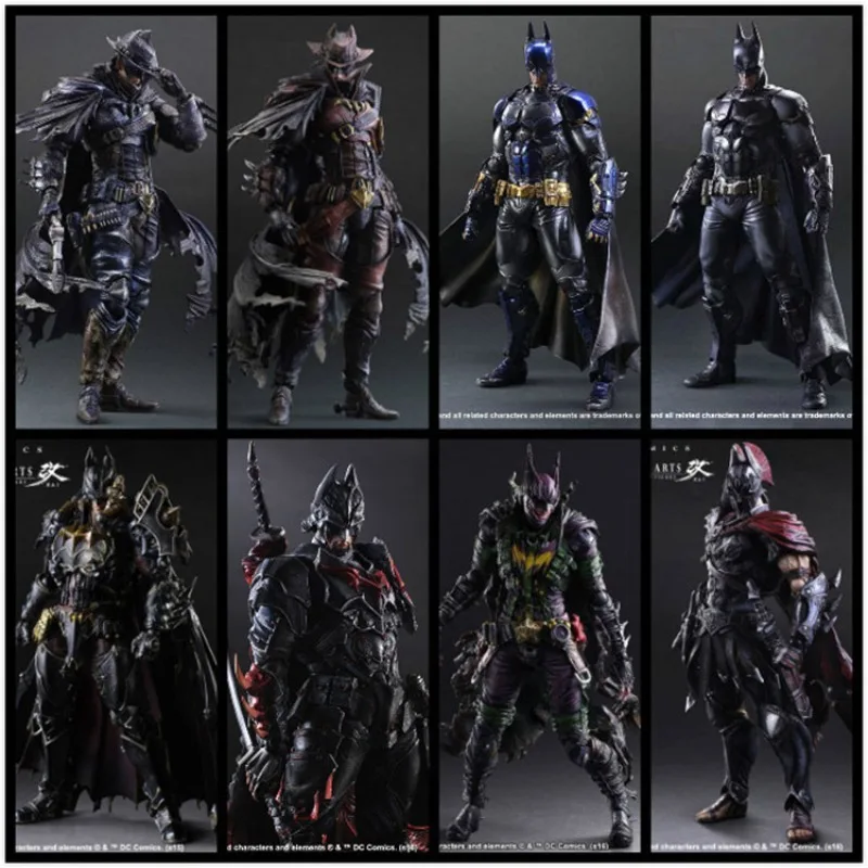 Batman statue Batman: Arkham Knight knell warrior Sparta Catwoman Bain cartoon character toy collection, children\'s toys, birthd